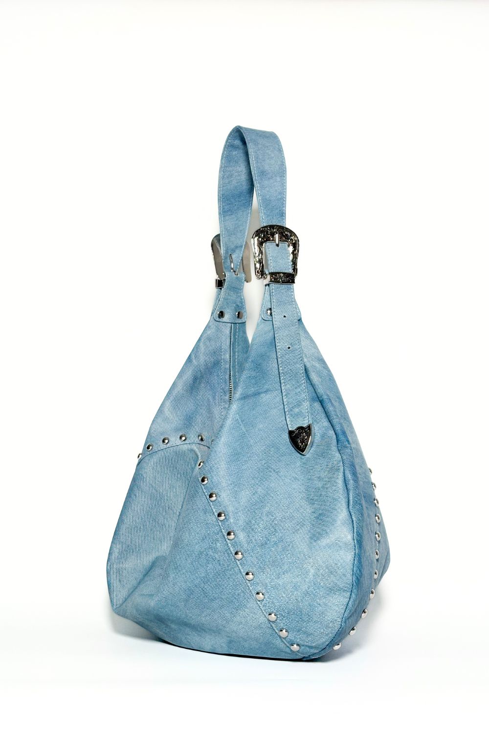 The 407 Hobo in Denim Leather (Limited Edition)